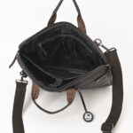The Metropolitan Commuter: Two-Tone Genuine Cow Leather Laptop Briefcase for 15-inch Devices - Image 3